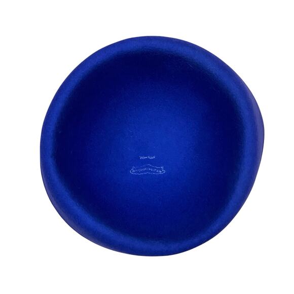 1950s Royal Blue Wool Halo Hat – Sculptural Vintage Tilt Hat main image 4